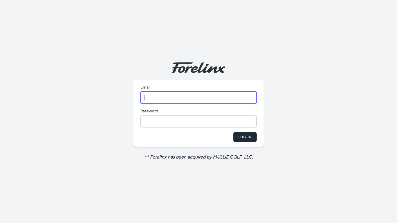 Forelinx Landing page