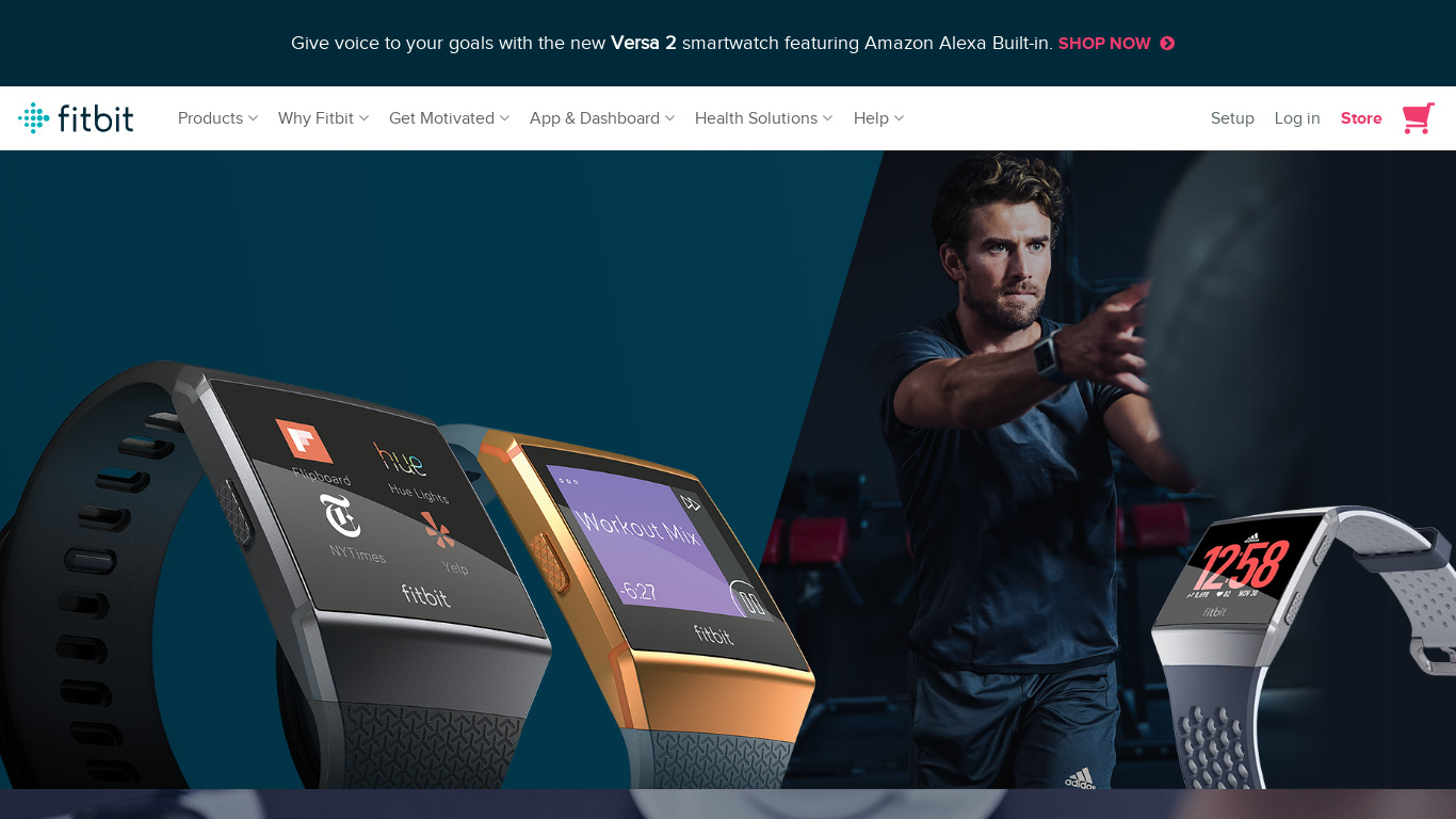 Fitbit Ionic Landing page