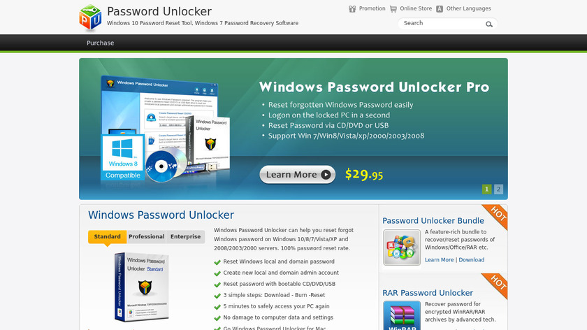 Password Unlocker Bundle Landing Page