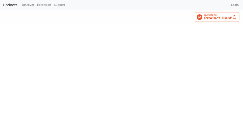 Updoots Landing Page