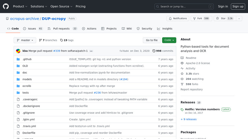 OCRopus Landing Page