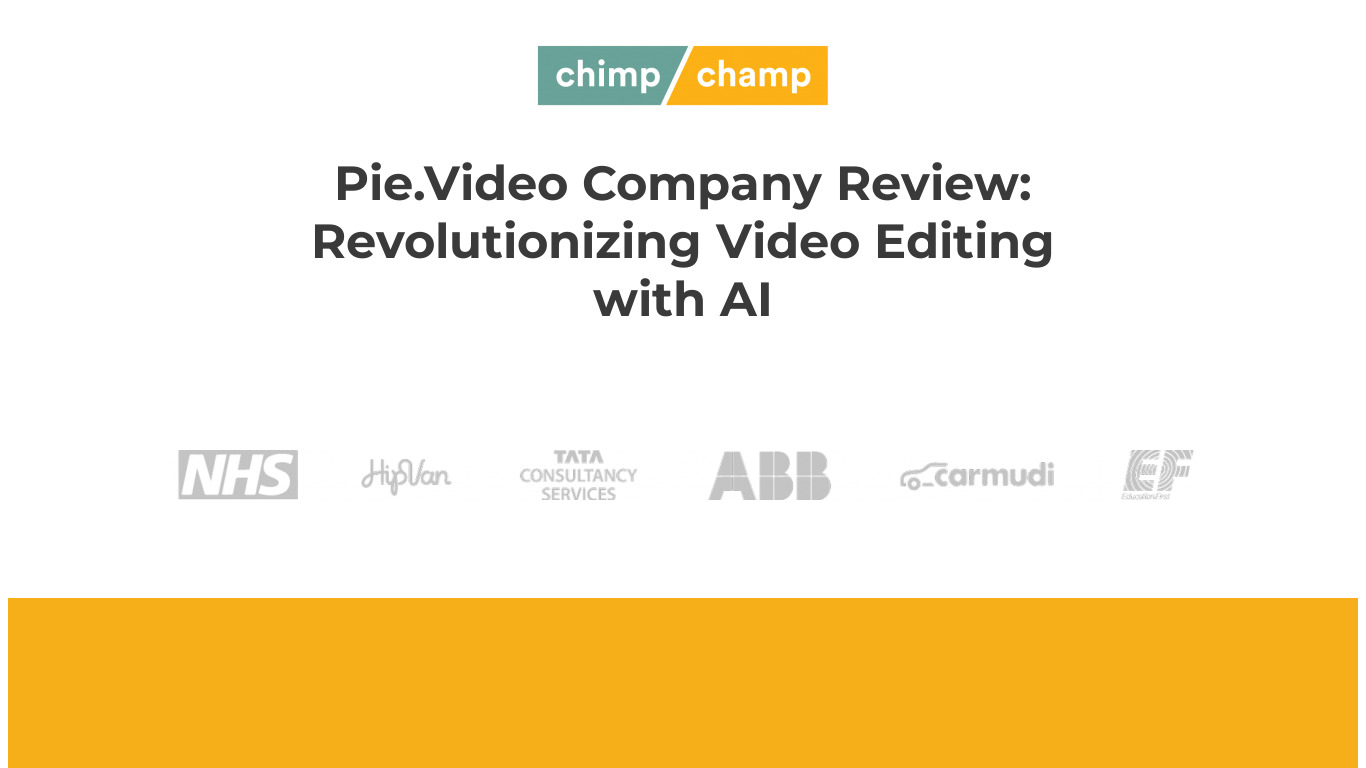 Pie.video Landing page