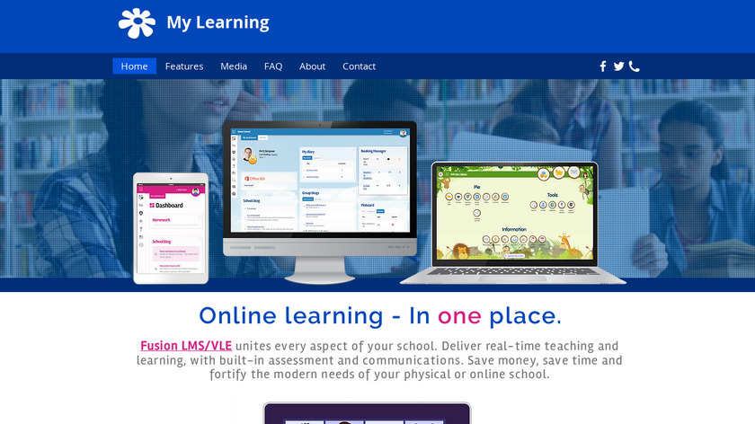 My Learning Fusion Landing Page