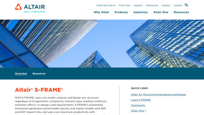 S-FRAME Analysis image
