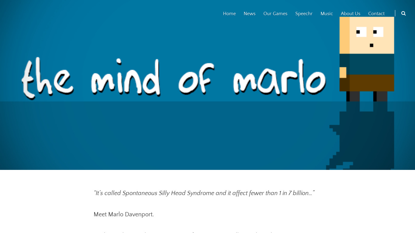 The Mind of Marlo Landing page