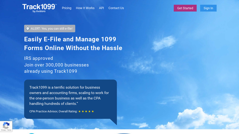 Track1099 Landing Page
