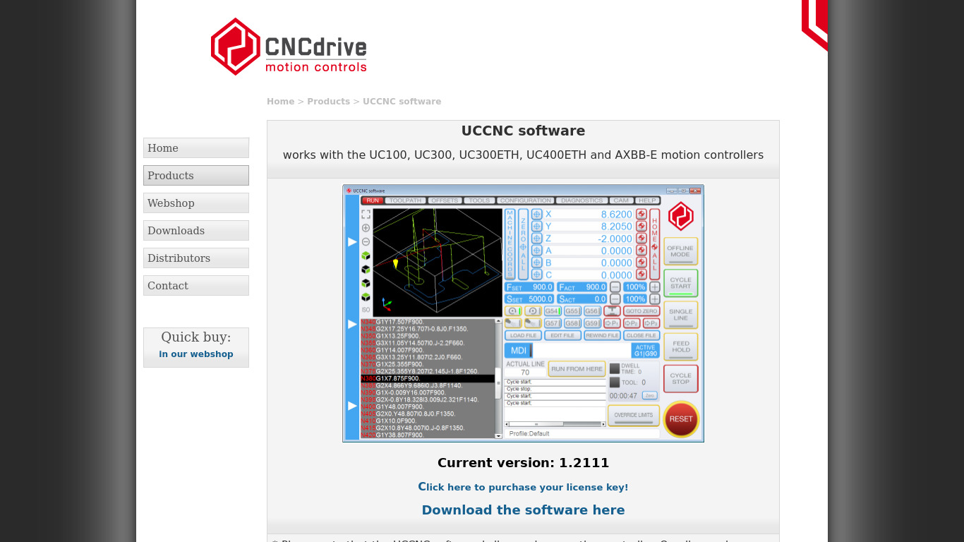 UCCNC Landing page