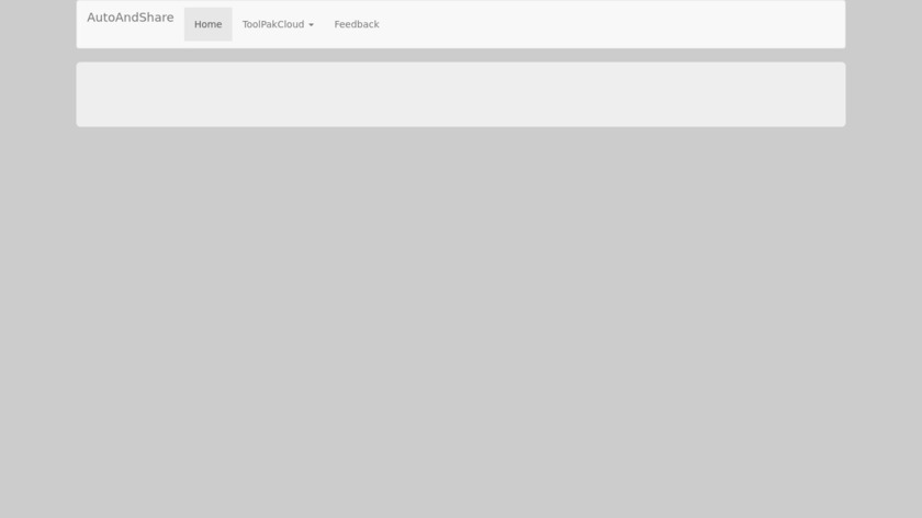 ToolPakCloud Landing Page