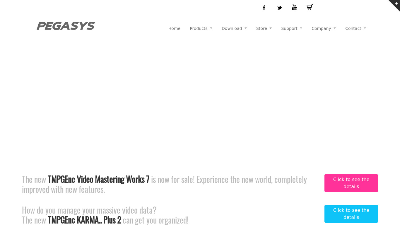 TMPGEnc Authoring Works Landing page