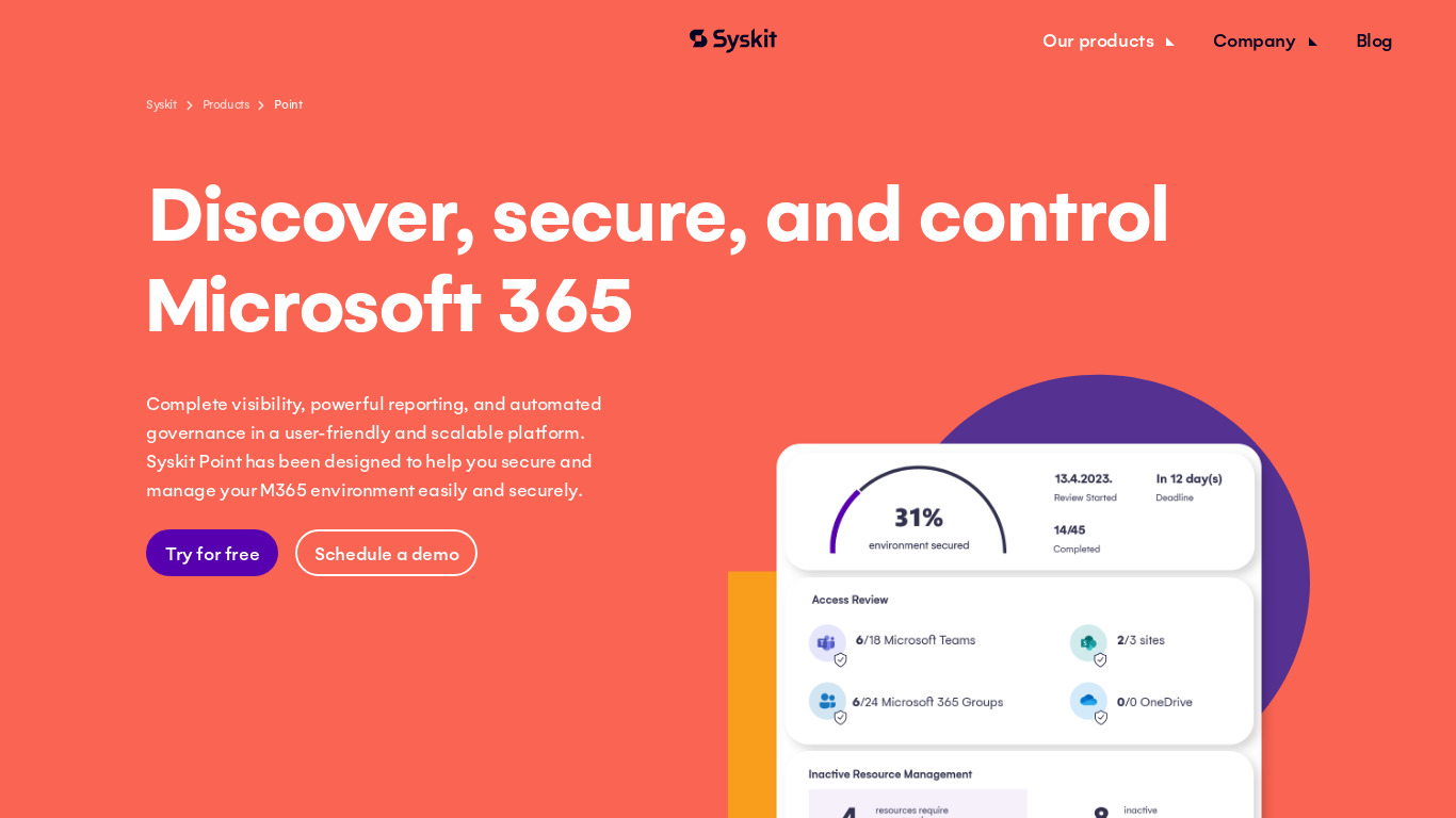 SysKit Security Manager Landing page