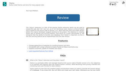Stylus - User Styles Manager image