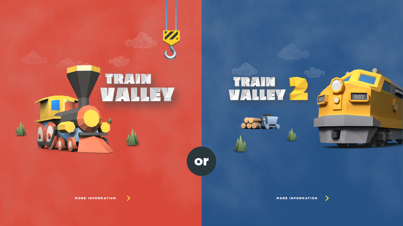 Train Valley Landing page