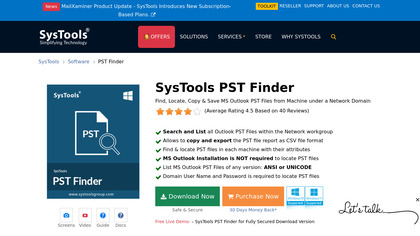 SysTools PST Finder image