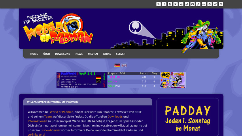 World of Padman Landing Page