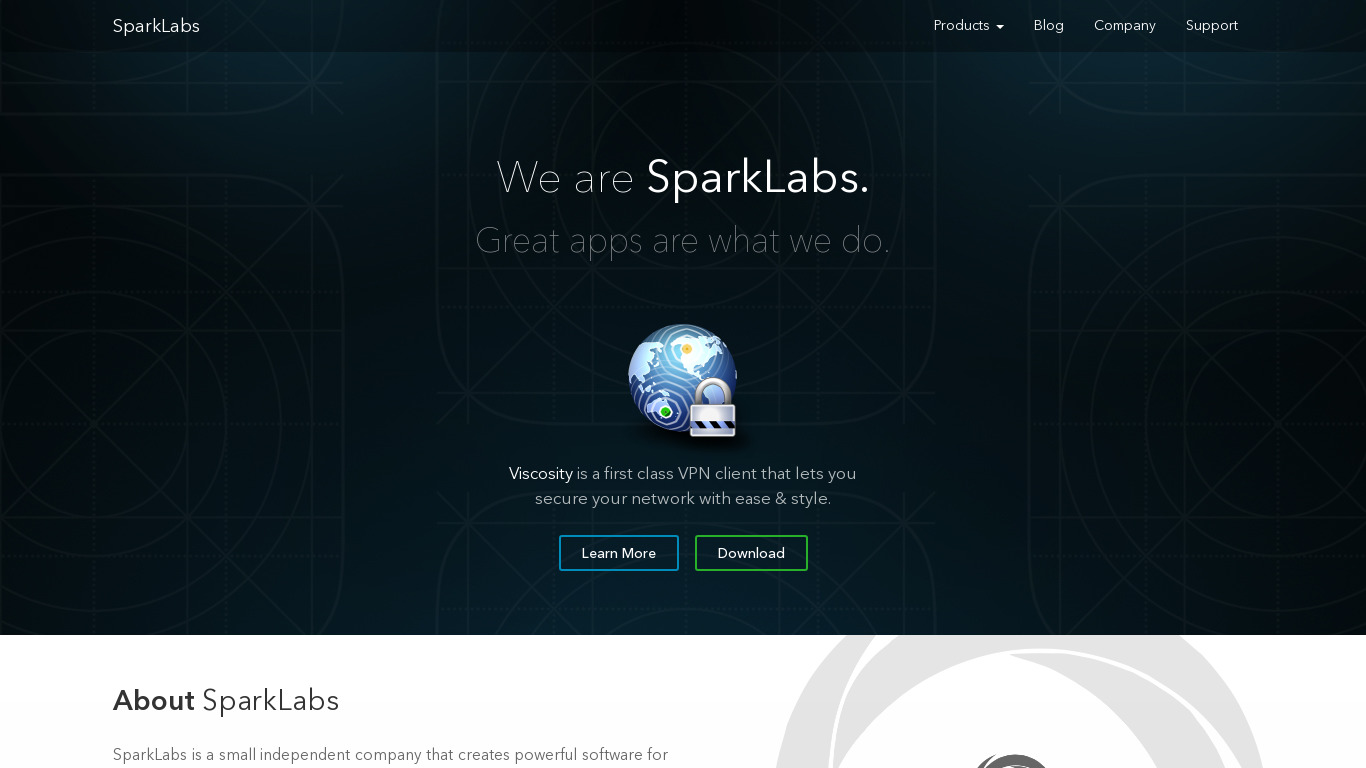SparkLabs Landing page