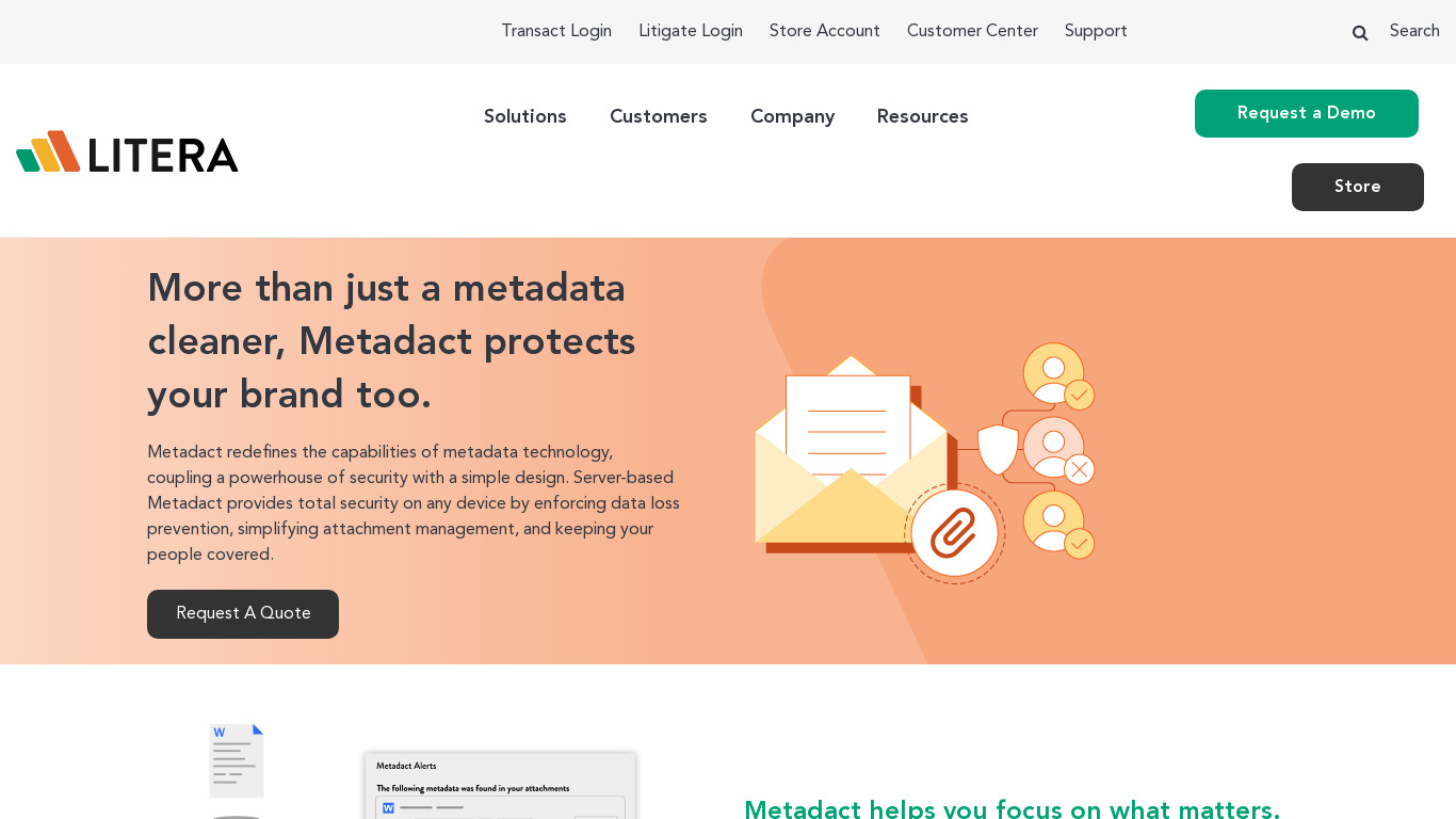Workshare Protect Landing page