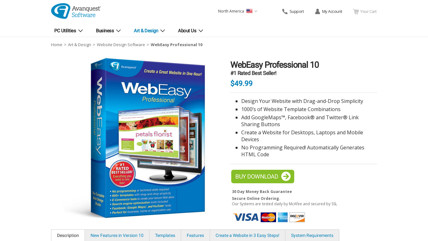 Web Easy Professional Landing page