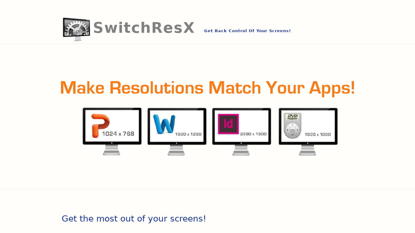 SwitchResX Landing Page