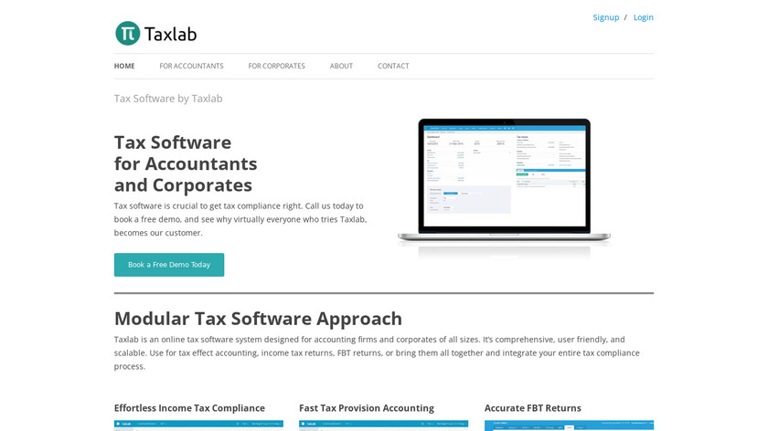 TaxLab Landing Page