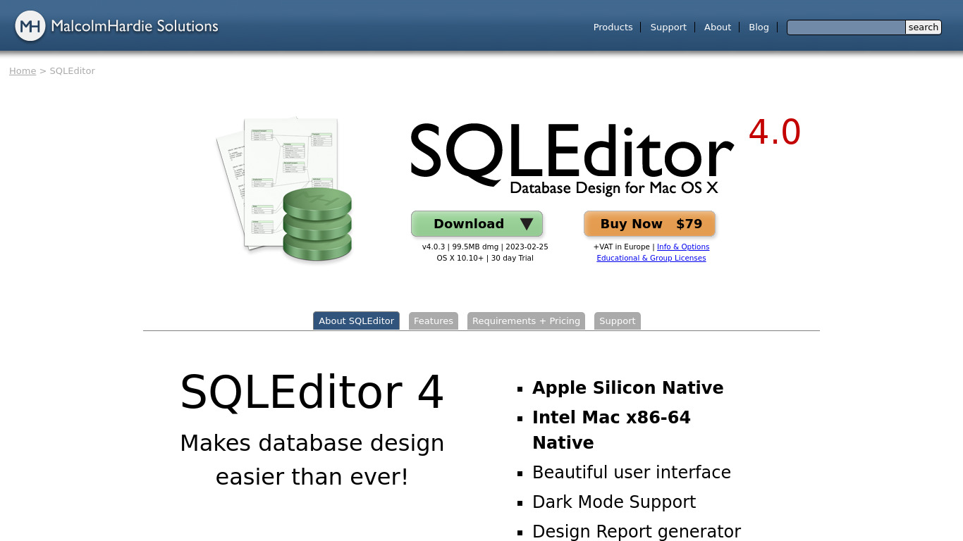 SQL Editor Landing page