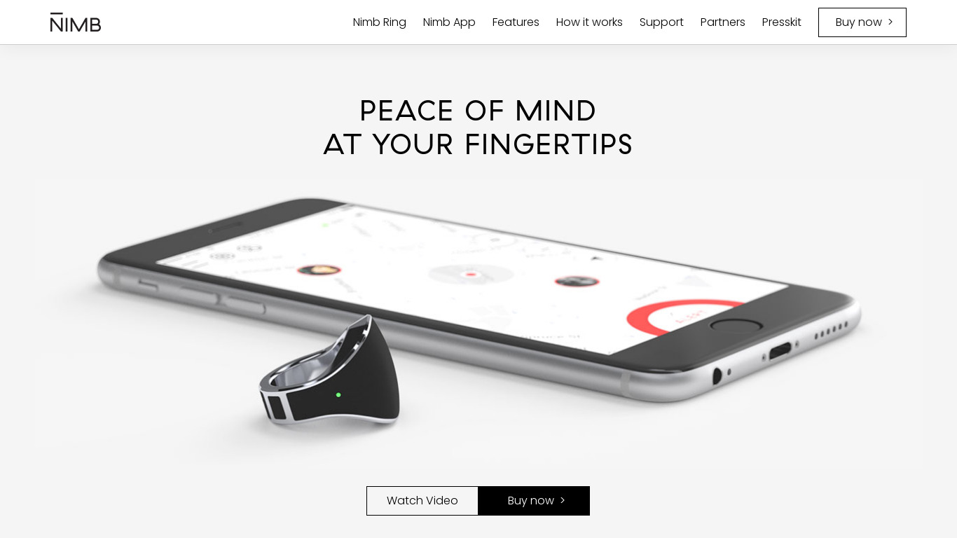 Nimb Landing page