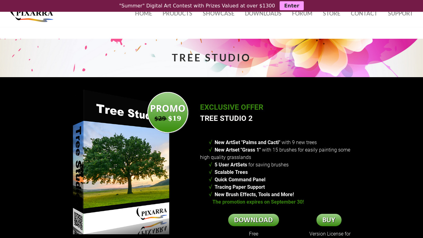 Tree Studio Landing page