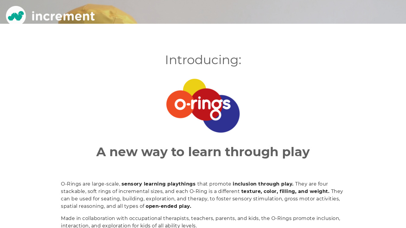 O-Rings Landing page