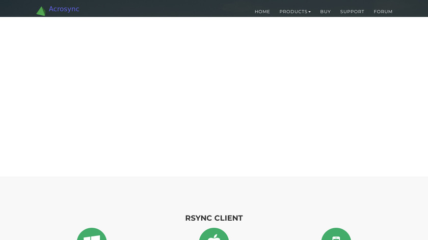 Acrosync Landing Page