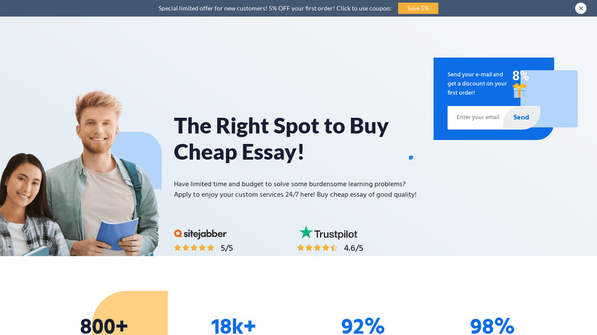 BuyEssayClub Landing Page