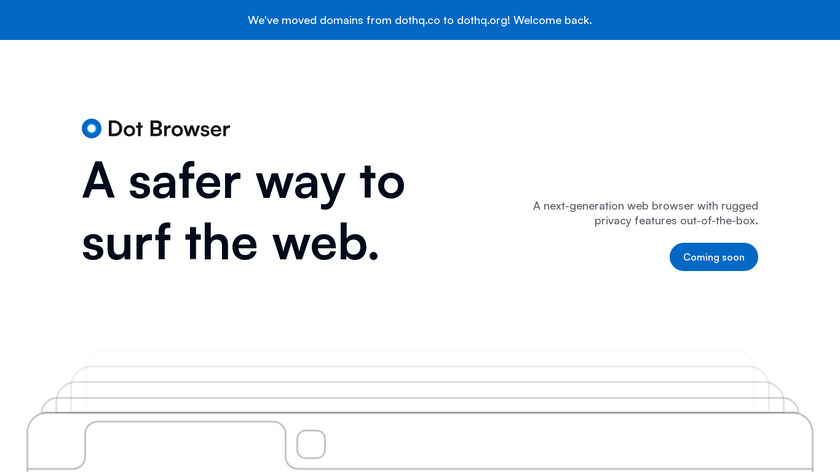Dot Browser Landing Page