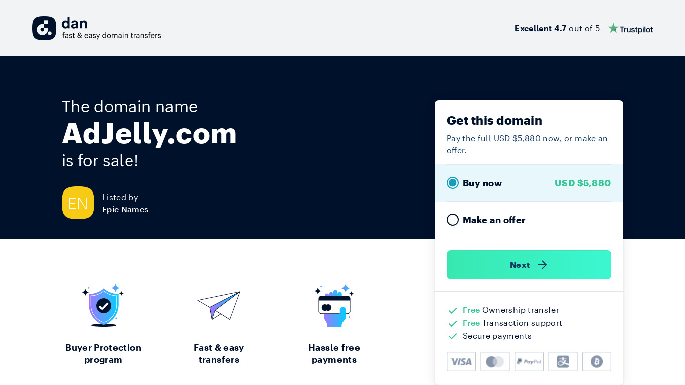 adJelly Landing page