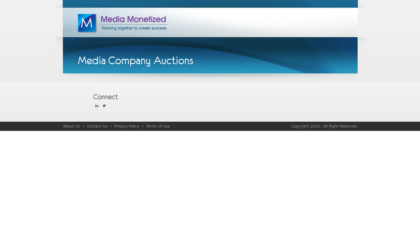 MM Auction Manager Landing page