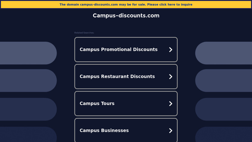 Campus Discounts Landing Page