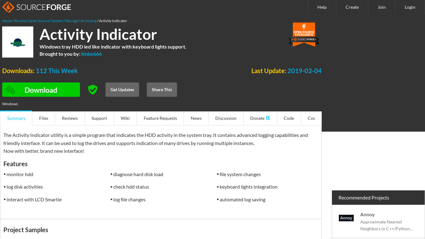 Activity Indicator Landing page