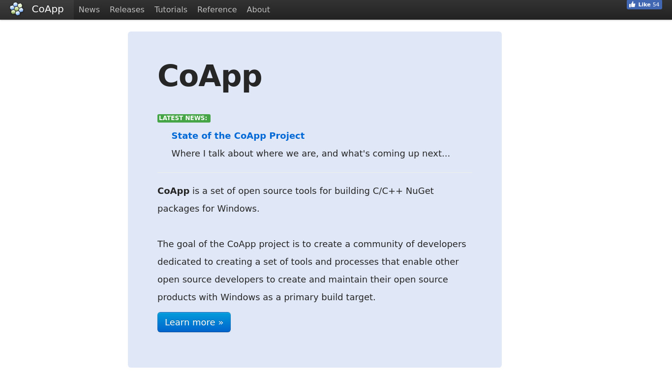 CoApp Landing page