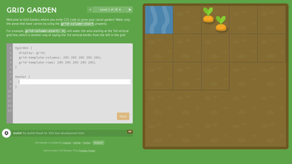 CSS Grid Garden screenshot