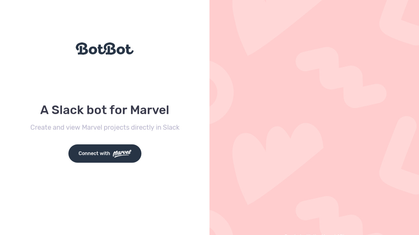BotBot Landing page