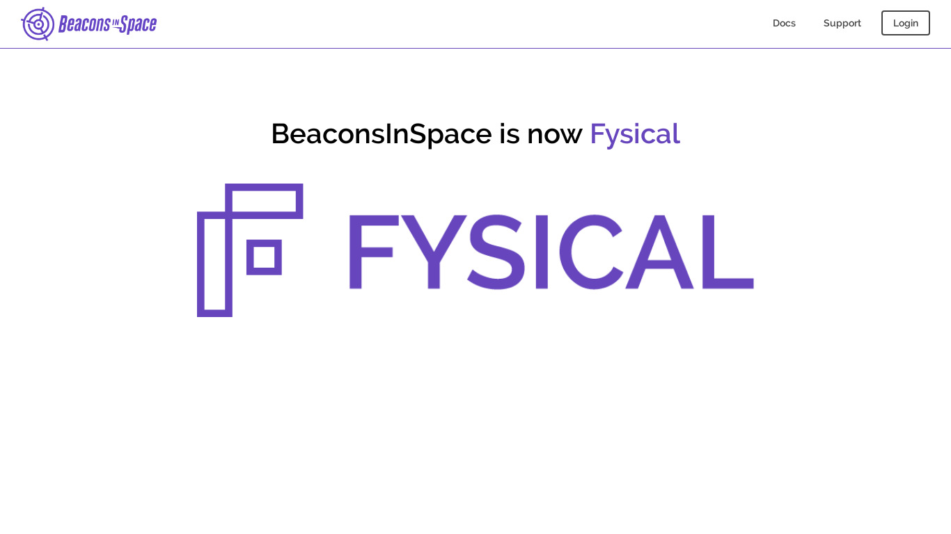 BeaconsInSpace Landing page