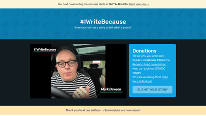 #IWriteBecause image