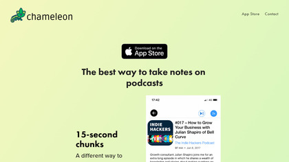 Chameleon Podcast Player image