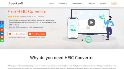 Apeaksoft Free HEIC Converter image