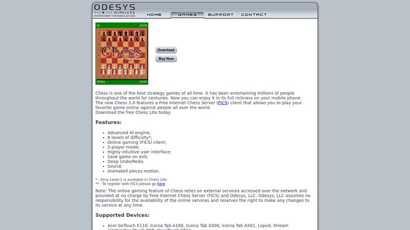 Chess Landing Page