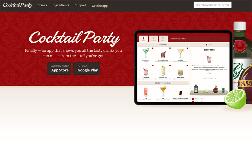 Cocktail Party Landing Page