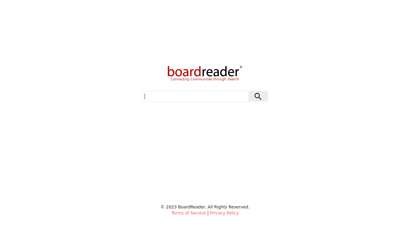 Boardreader Landing page