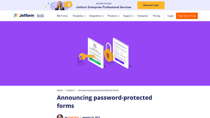 Password-protected forms by JotForm image