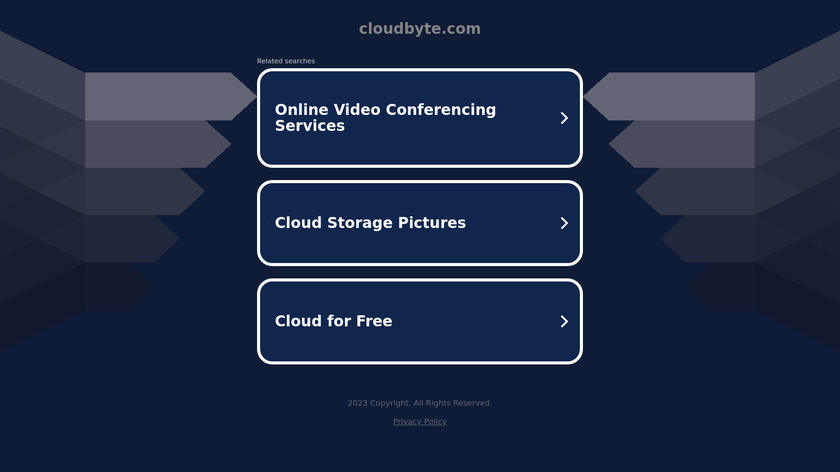 CloudByte Landing Page