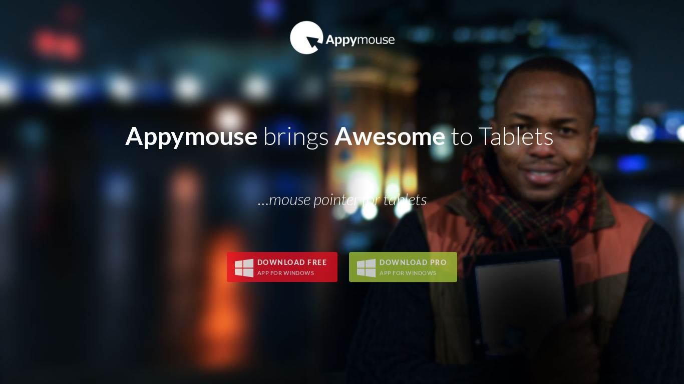 Appymouse Landing page