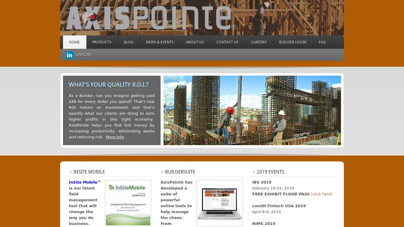 AxisPointe HomeProfile Landing page