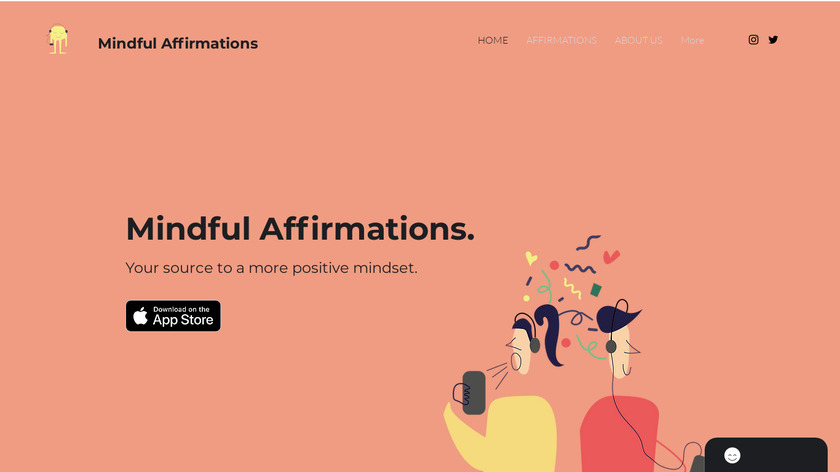 Mindful Affirmations Landing Page