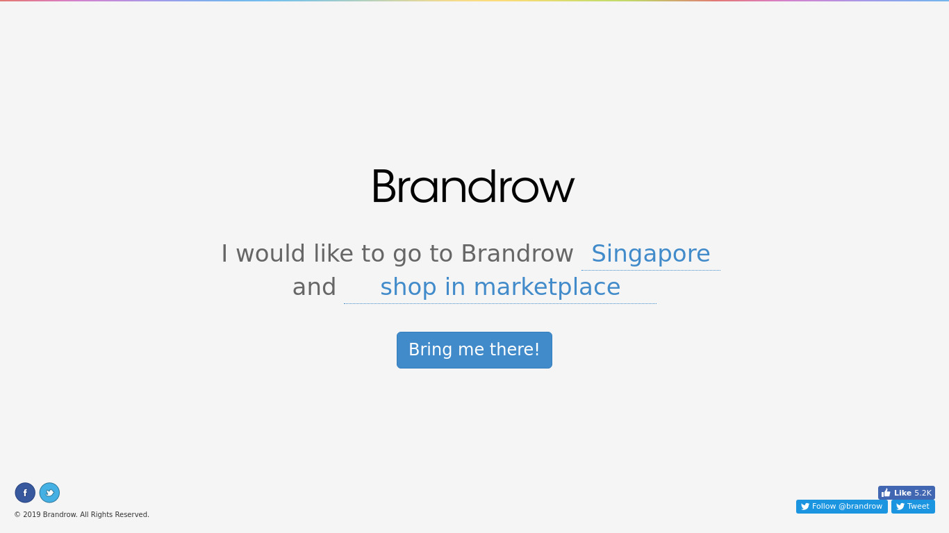 Brandrow Landing page